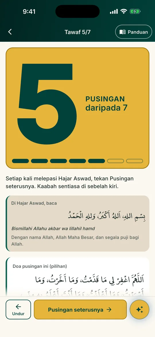 Kira pusingan Tawaf & Sa'ie
